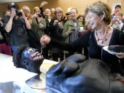 Swedish Minister of Culture celebrating with ”n*g*er cake”